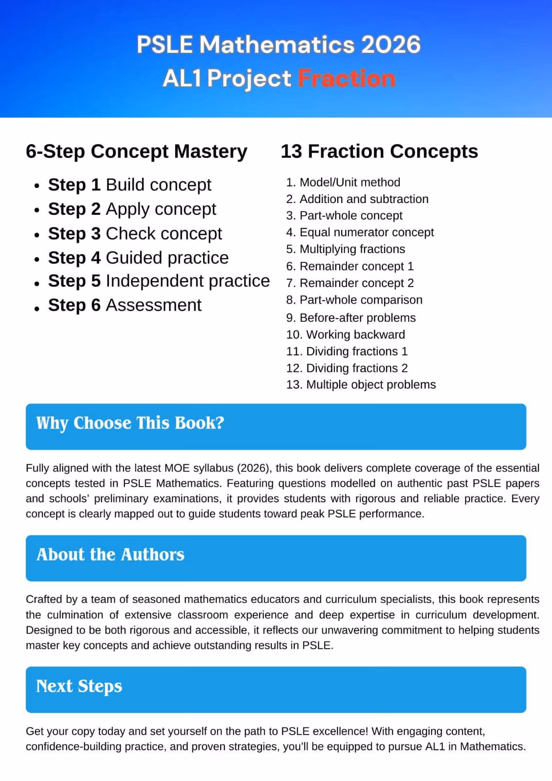 PSLE Mathematics 2026: Fractions