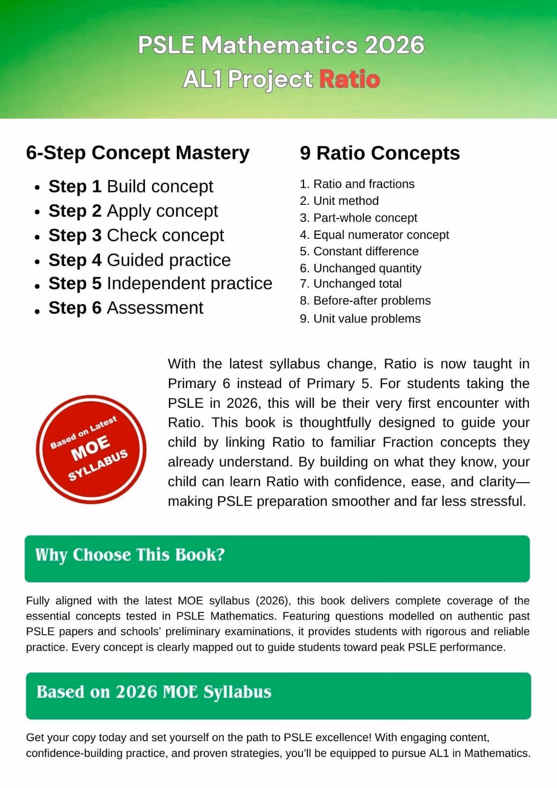 PSLE Mathematics 2026: Ratio